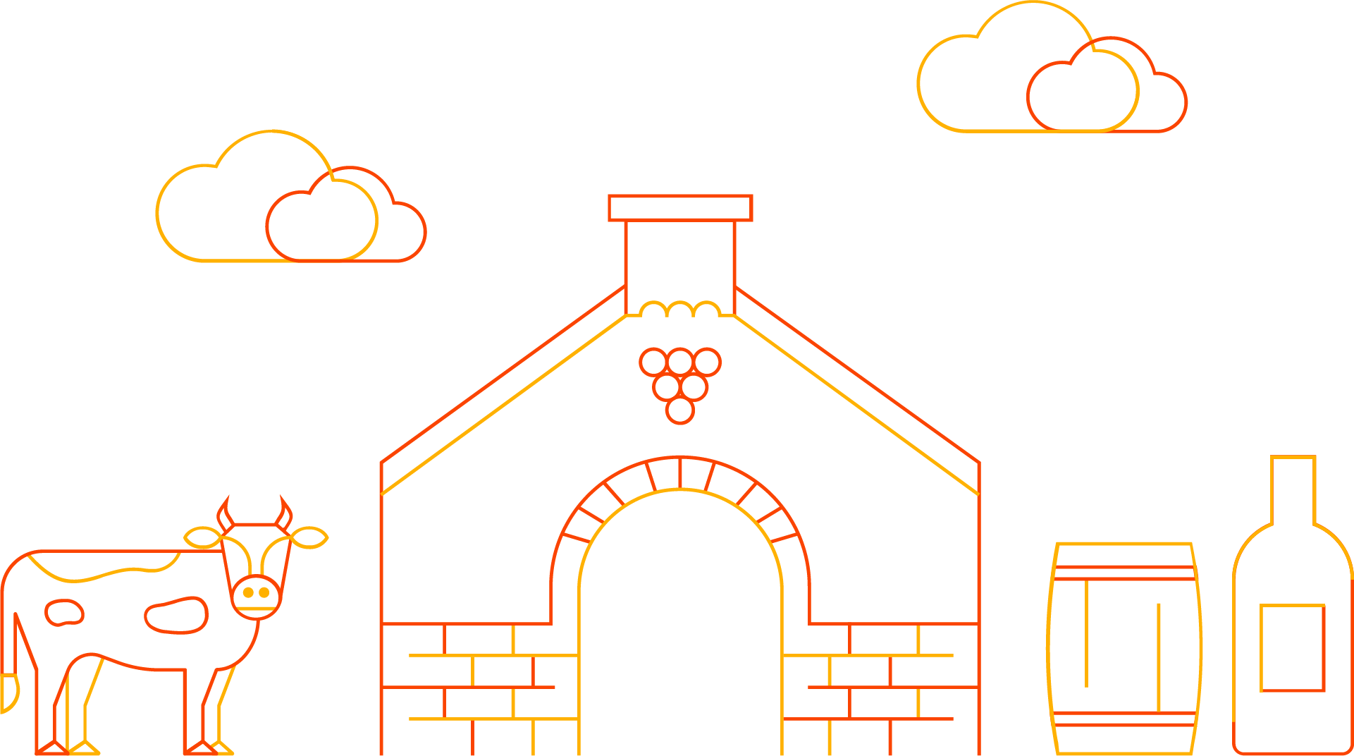 ワイン場にあるBBQ施設です